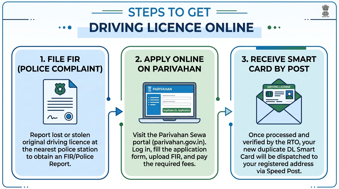 Duplicate Driving Licence Application Process